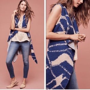 Anthropologie Tabitha America Duster Sweater Vest